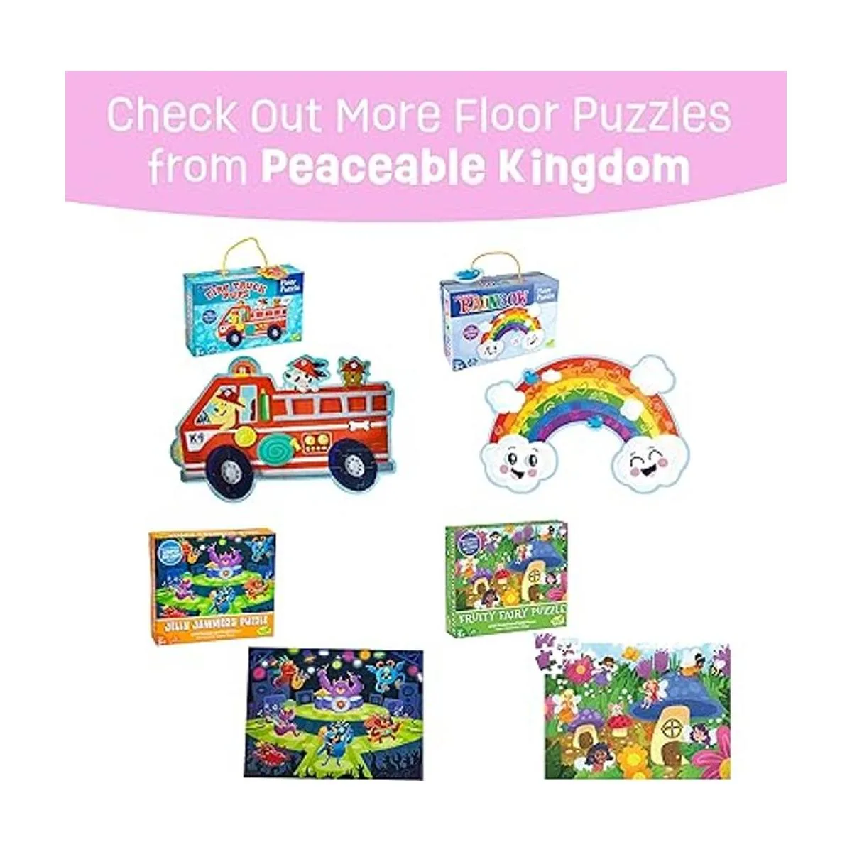 Peaceable Kingdom Rompecabezas de piso de sirena mágica