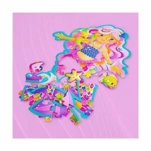 Peaceable Kingdom Rompecabezas de piso de sirena mágica