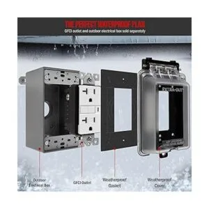 Enerlites Caja para enchufes resistente resistente a la_3