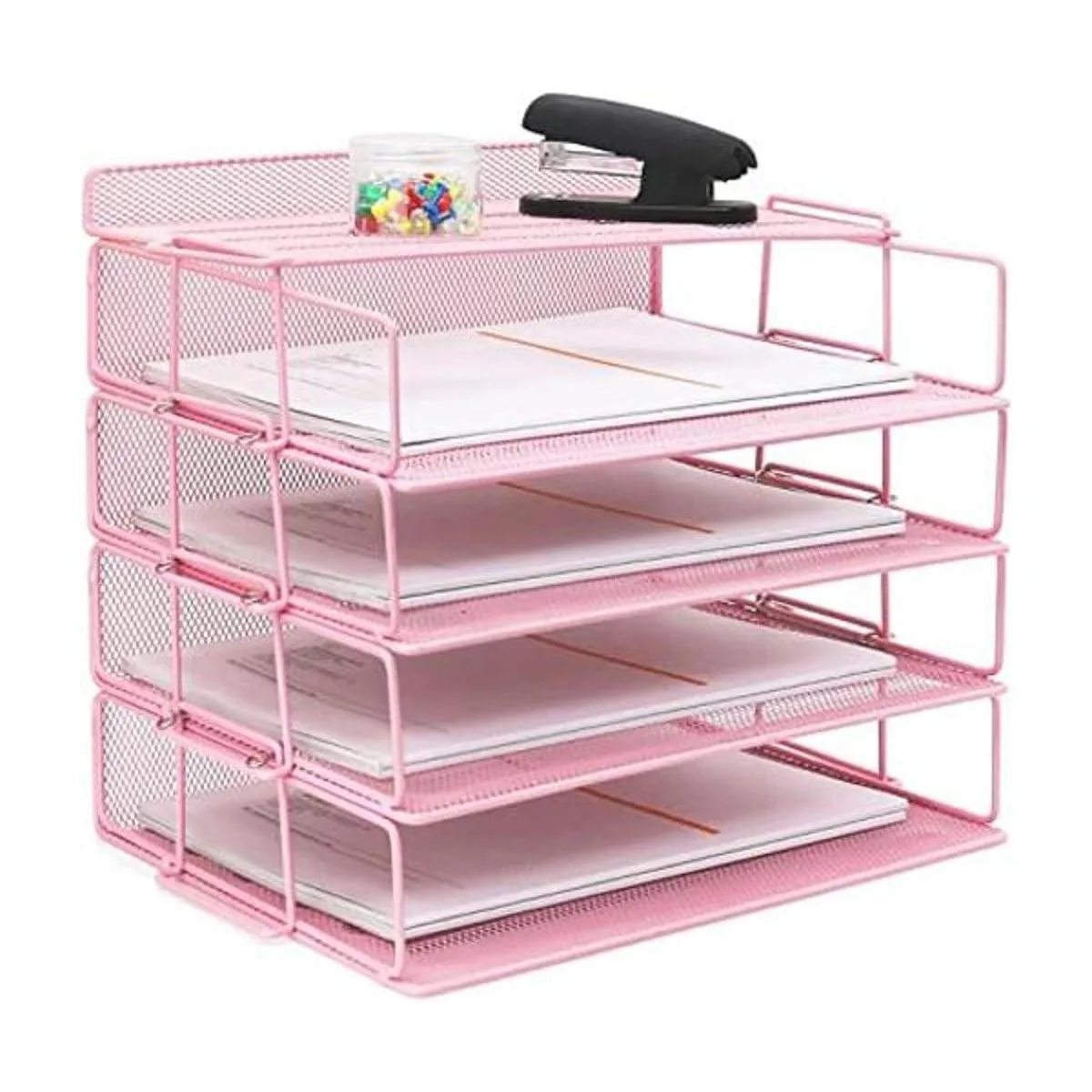 LUCYCAZ Bandeja de papel organizador de escritorio_1