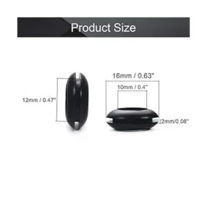 Fielect 300 ojales de goma de 0.394 in de diámetro_2