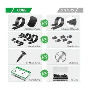 Clips de cable para organizador de cables de gestión de_3