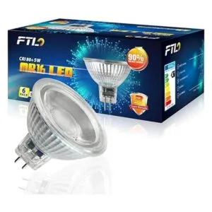 Bombilla LED MR16 12 V 5 W GU5.3 foco de cristal_5