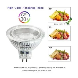 Bombilla LED MR16 12 V 5 W GU5.3 foco de cristal_4