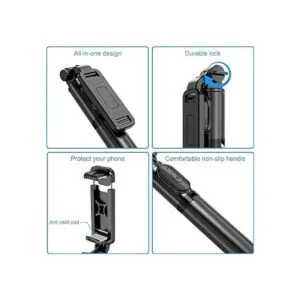 Selfie stick extensible para selfie con control remoto_6