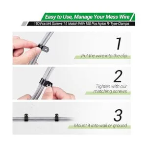 Clips de cable para organizador de cables de gestión de_6