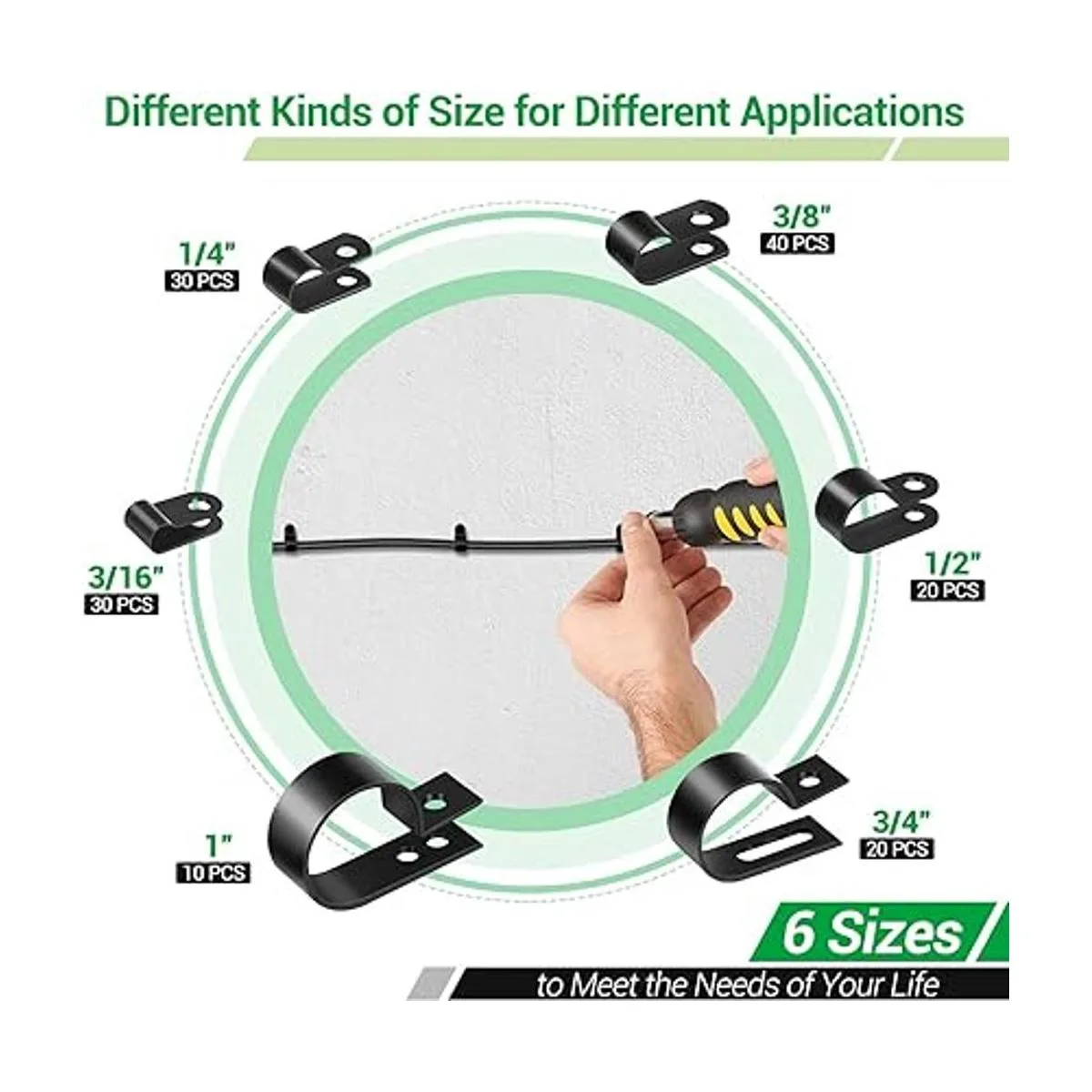 Clips de cable para organizador de cables de gestión de_2