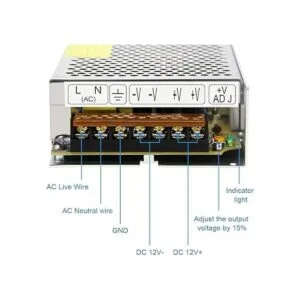 SHNITPWR 12 V 15 A 180 W Adaptador de fuente de_5