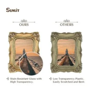 Sunlit Marco de fotos vintage de 4 x 6 pulgadas marco de