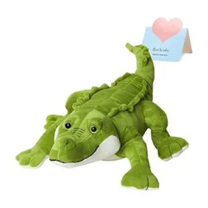 Athoinsu Almohada de peluche de cocodrilo suave y realista_1