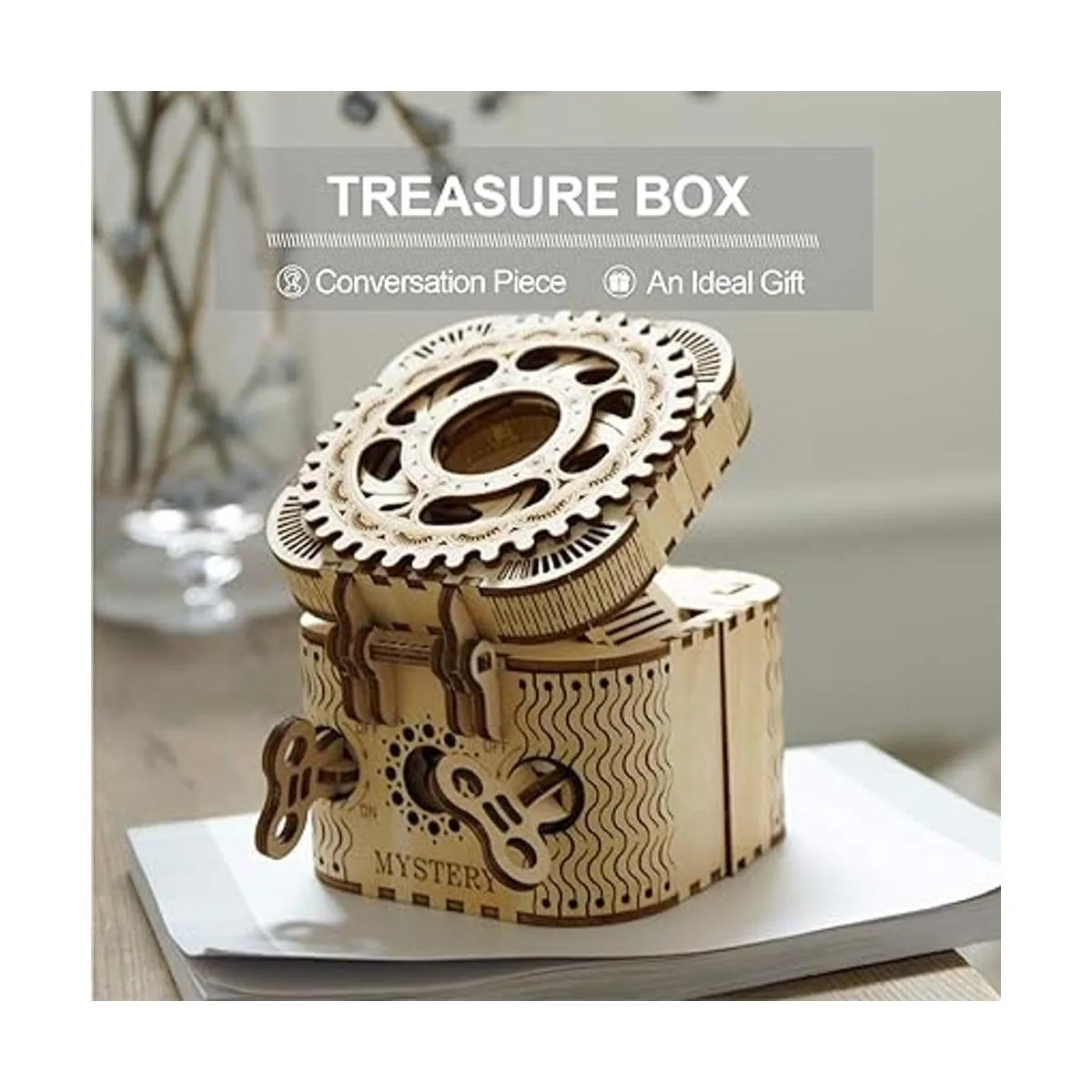 ROKR Caja de rompecabezas 3D de madera Kits Rompecabezas_2