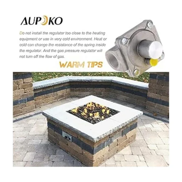 Regulador de gas Aupoko de 12 pulgadas regulador de
