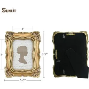 Sunlit Marco de fotos vintage de 4 x 6 pulgadas marco de