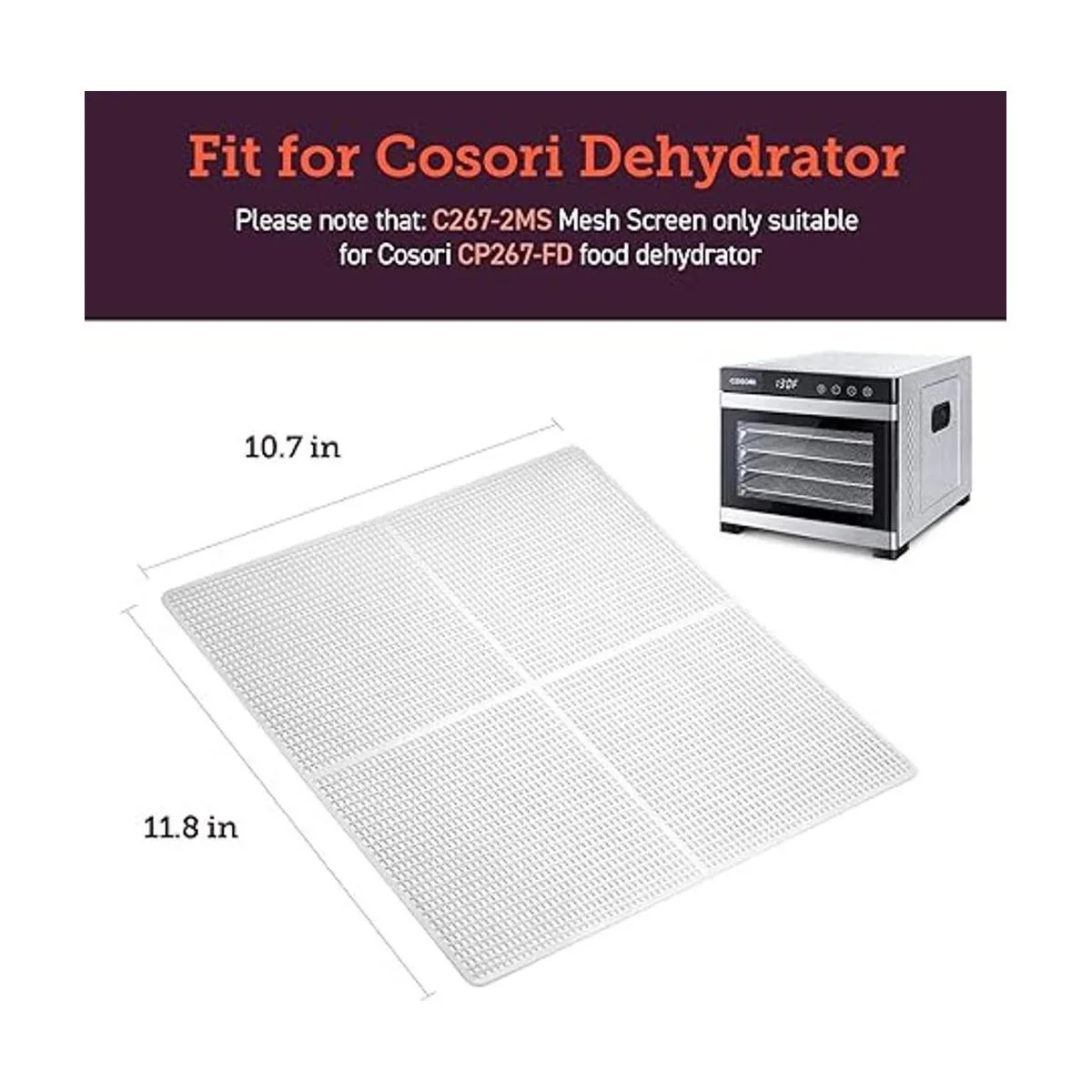 COSORI Pantallas de malla para máquina deshidratadora de_3