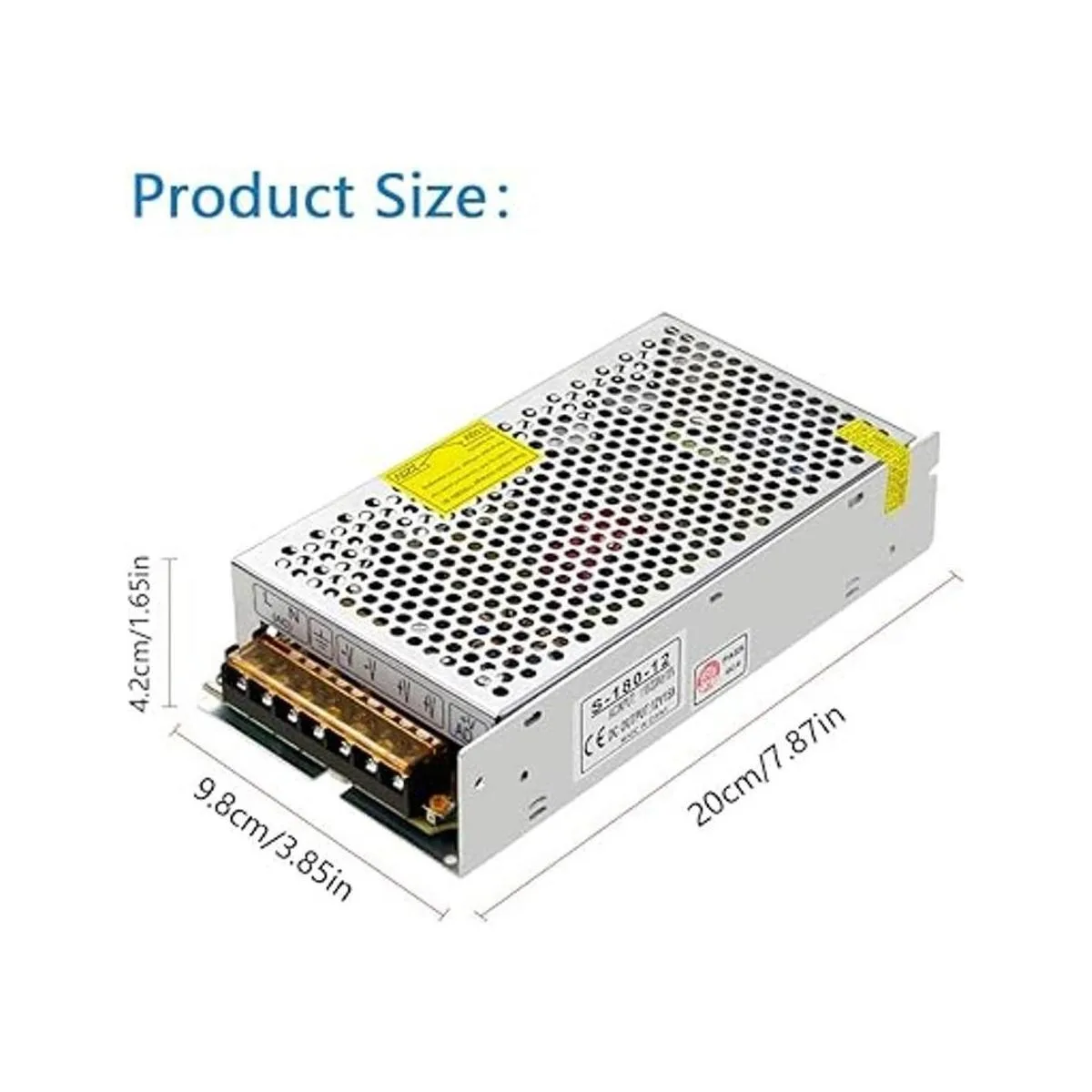 SHNITPWR 12 V 15 A 180 W Adaptador de fuente de_2