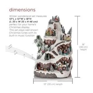 Alpine Corporation Juego animado de invierno de 18_3