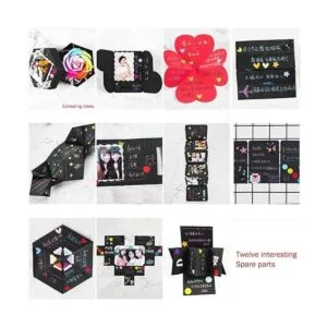 Caja creativa de explosión negra caja sorpresa de álbum_3