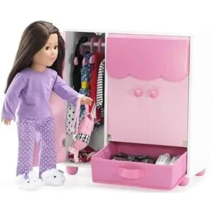 Emily Rose Muebles de muñeca de 18 pulgadas cama de