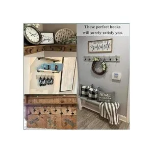 Ganchos rústicos de entrada paquete de 12 ganchos de_6