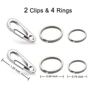 Comtim Paquete de 2 clips para placa de perro clips_3