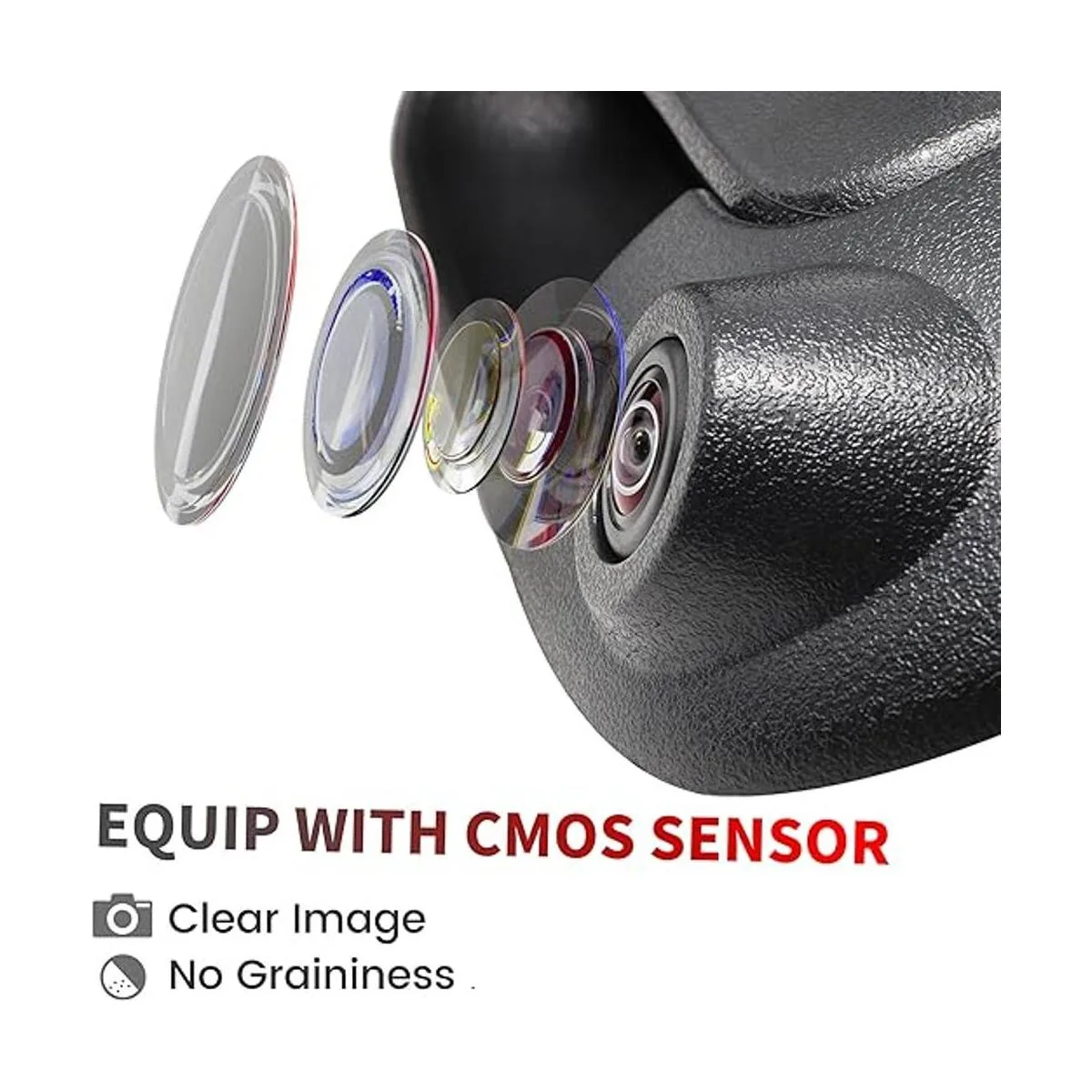 EWAY Cámara de respaldo con mango de portón trasero para_3