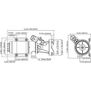 SewerFlo Bomba de macerador de RV de liberación rápida 12_6