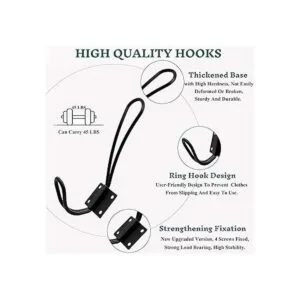 Ganchos rústicos de entrada paquete de 12 ganchos de_3