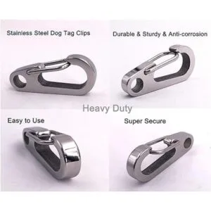 Comtim Paquete de 2 clips para placa de perro clips_2