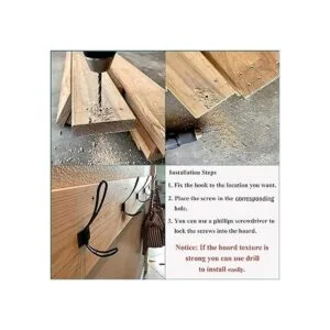 Ganchos rústicos de entrada paquete de 12 ganchos de_4