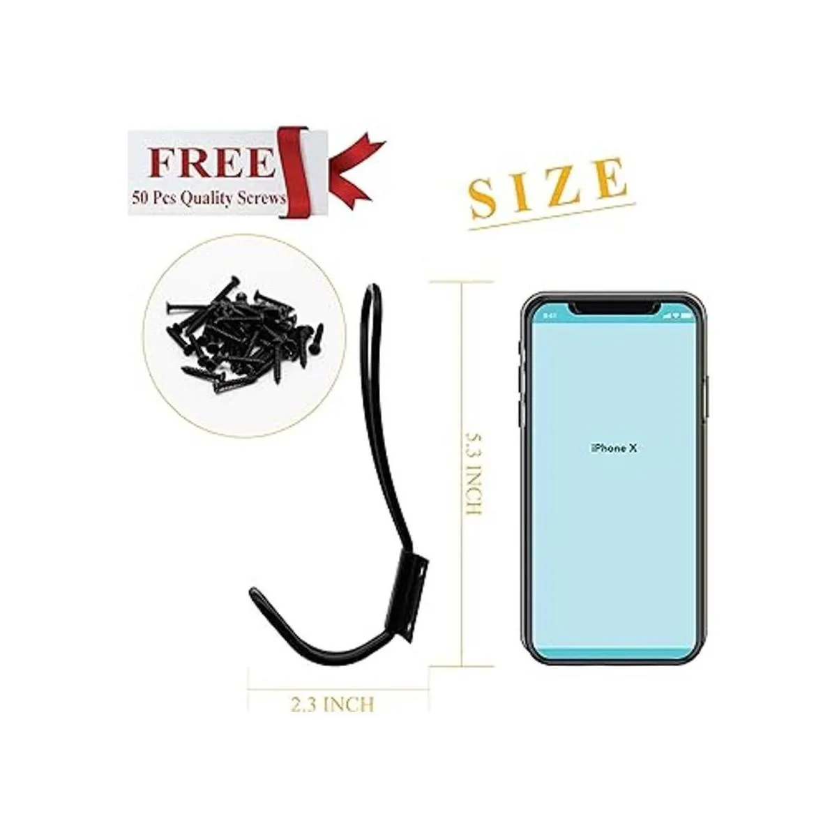 Ganchos rústicos de entrada paquete de 12 ganchos de_2