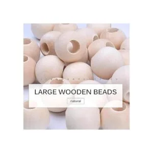 Jdesun 50 cuentas de madera cuentas sueltas de madera