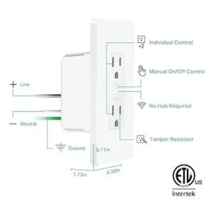 Kasa Smart Enchufe KP200 toma WiFi inteligente para el_4