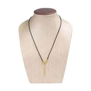 Sovenny 50 piezas 0.059 in negro encerado collar cordón