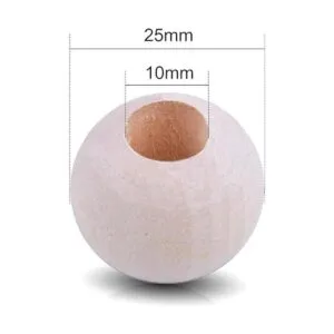 Jdesun 50 cuentas de madera cuentas sueltas de madera