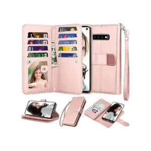 Njjex Funda tipo cartera para Galaxy S10 para Galaxy S10_1