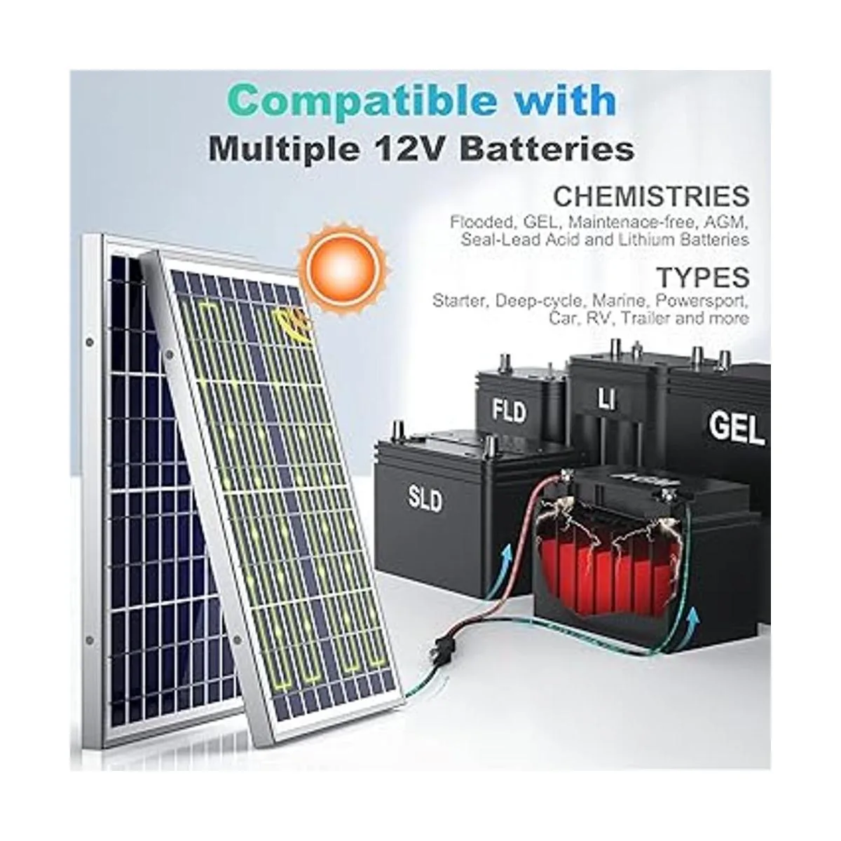 SUNER POWER Cargador y mantenimiento de goteo de batería_4