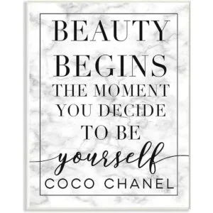 Stupell Industries Beauty Begins Once You Decide ser tú_1