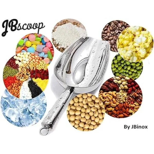 JBscoop Cuchara de hielo grande de acero inoxidable de