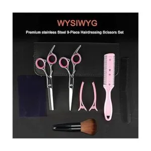 Juego de tijeras de corte de pelo para peluquero salón_5