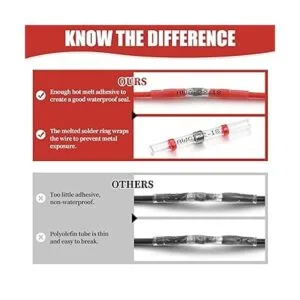 Camtek 200 conectores de cable de sellado de soldadura_3