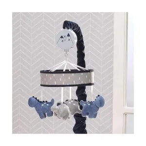 Lambs Ivy Baby Dino Juguete musical de dinosaurio azul_4