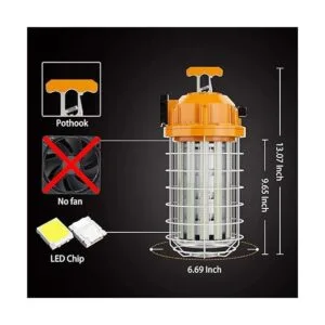 Lámpara de trabajo temporal LED de 150 W 20250 lúmenes luz_3
