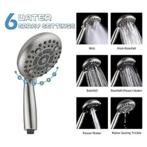 GPromise Alcachofa de ducha de mano de alta presión 6_4