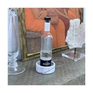 Fox Run 48758 Run Soporte para vino de mármol blanco 5.0