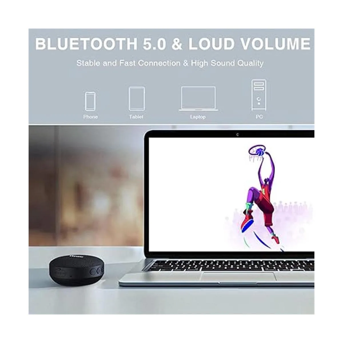 Onforu Altavoz Bluetooth portátil para bicicleta IP65_2