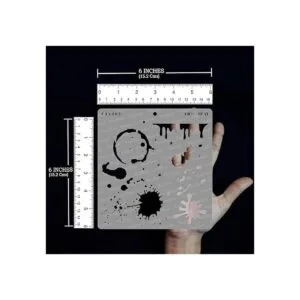 CrafTreat Plantillas de manchas y salpicaduras para pintar_3