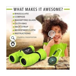 Promora Binoculares para niños juego con lupa y brújula_3