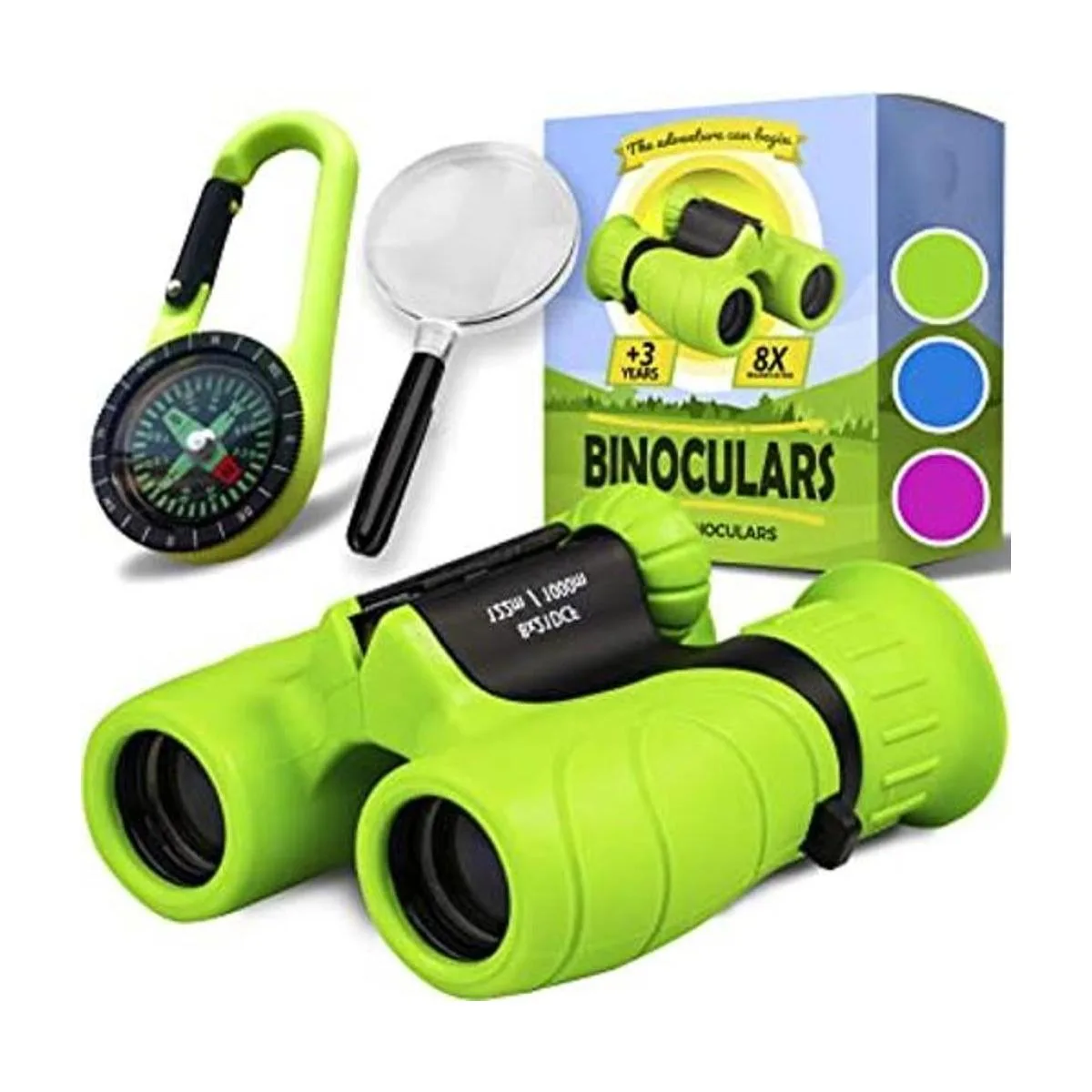 Promora Binoculares para niños juego con lupa y brújula_1