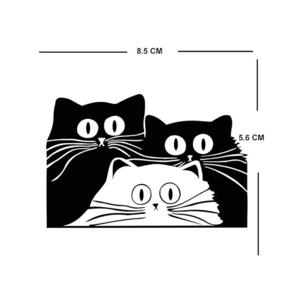 Juego de 3 gatos DIY serigrafiado planchado en parche_3