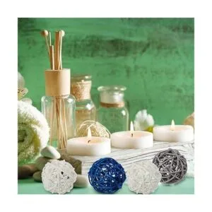 15 bolas de ratán con relleno de jarrón decorativas para